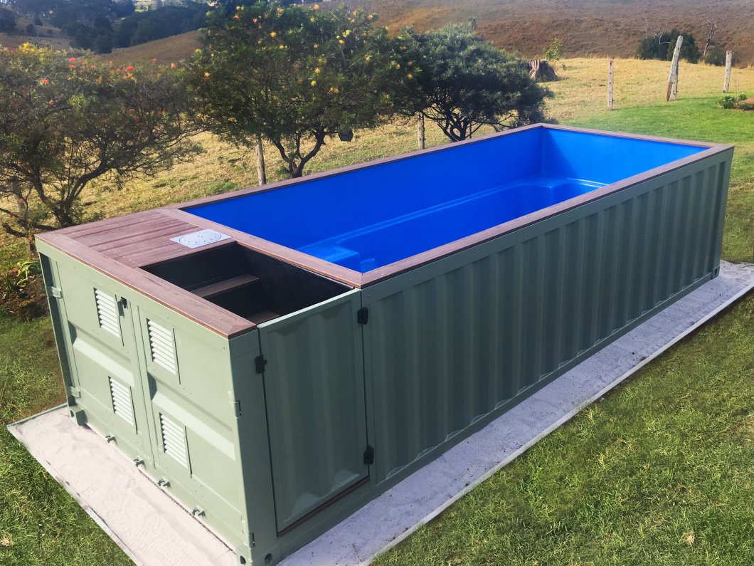 Какие контейнеры используются для строительства бассейнов?
